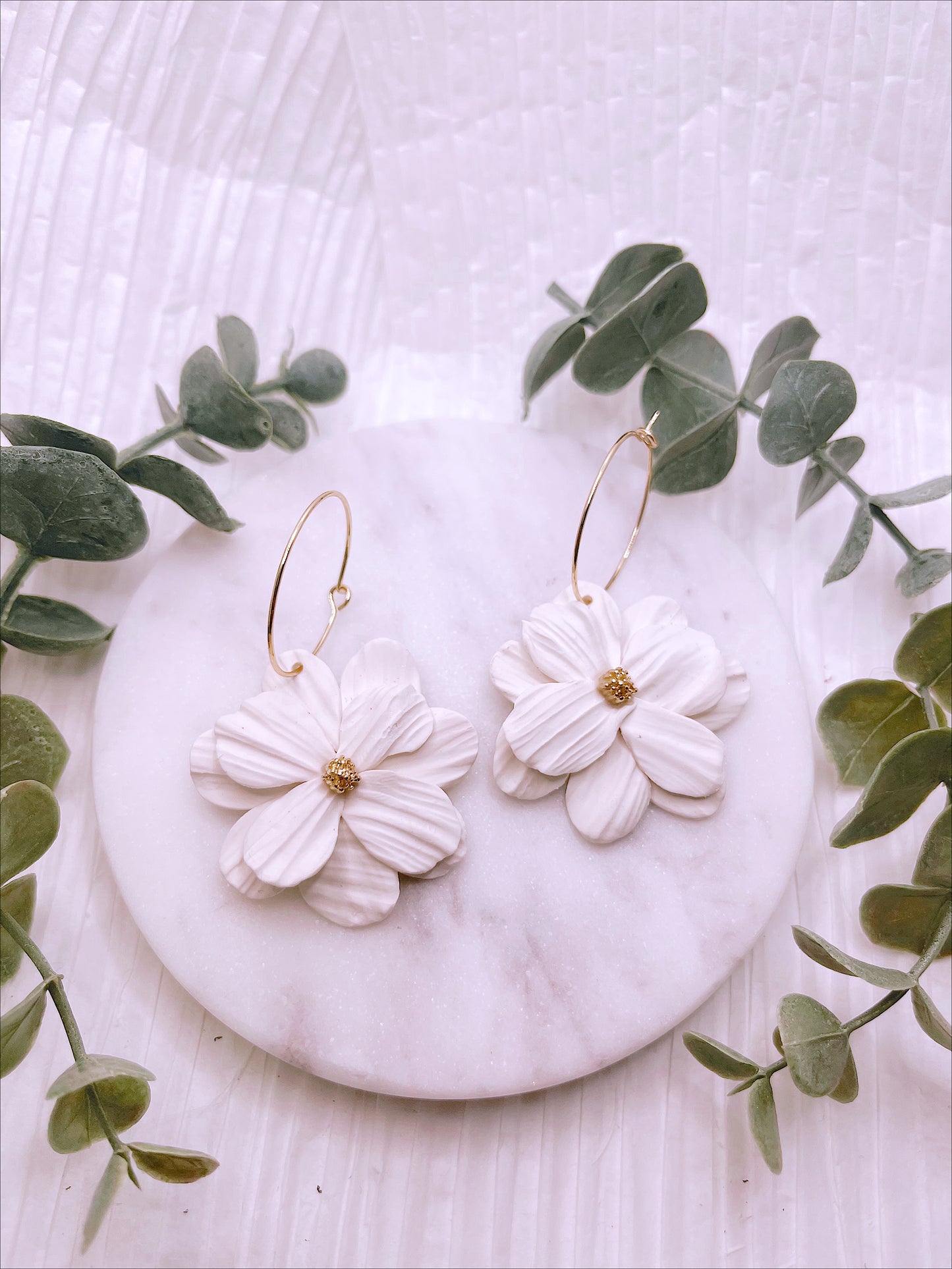 cosmos - floral earrings