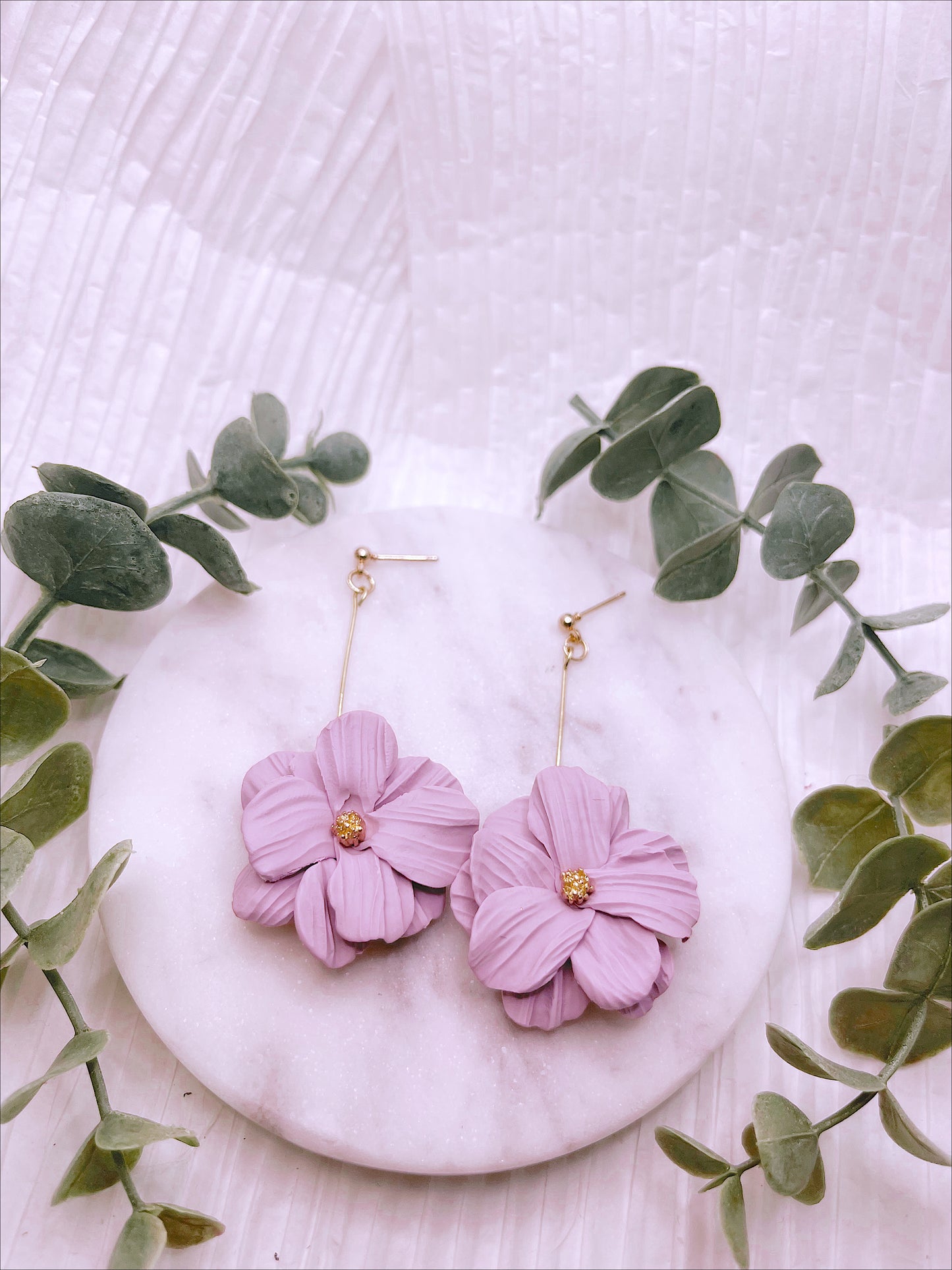 cosmos - floral earrings