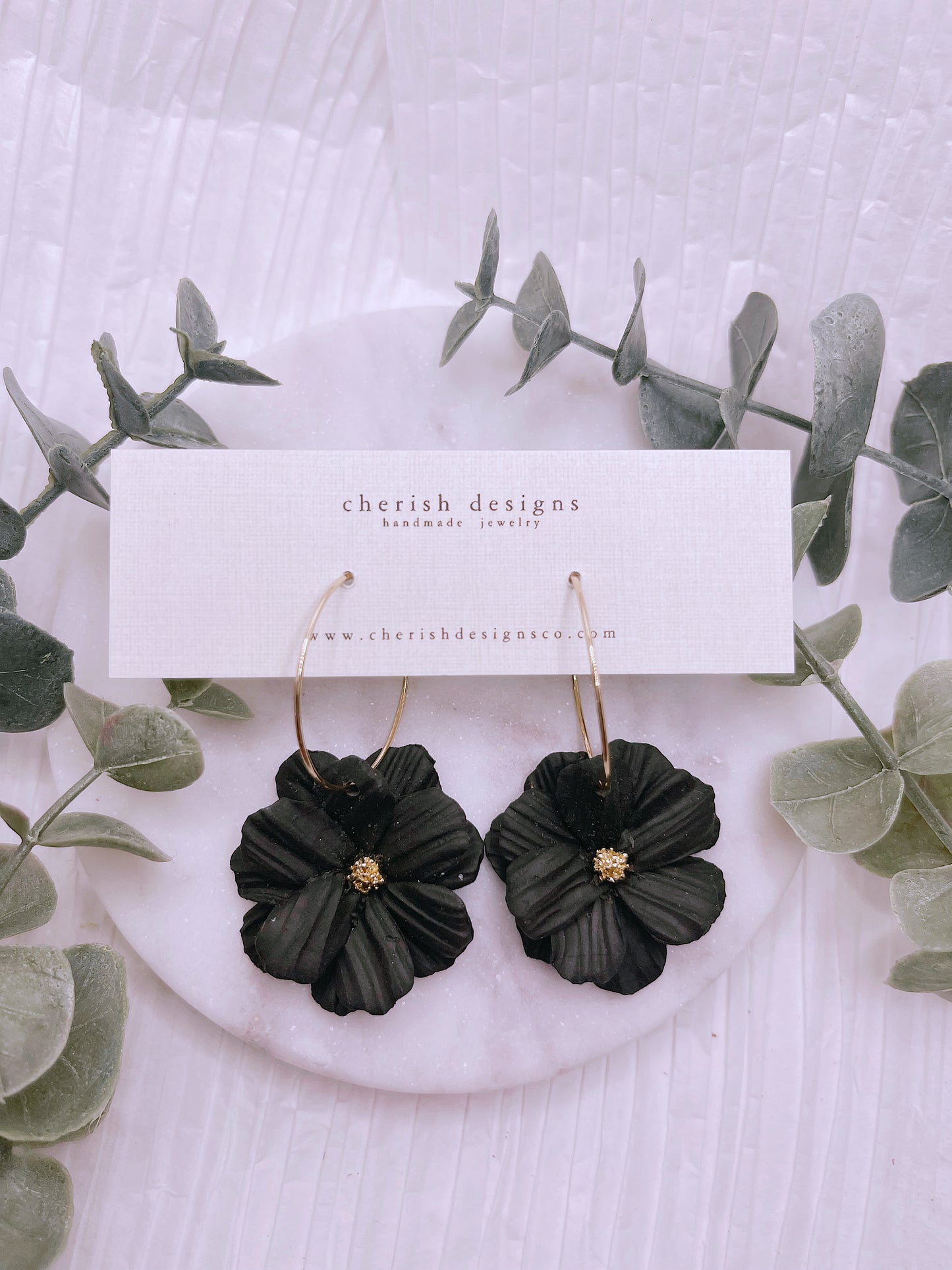 cosmos - floral earrings